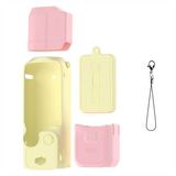 Bộ vỏ silicon bảo vệ DJI Osmo Pocket 3 màu hồng mix vàng pastel