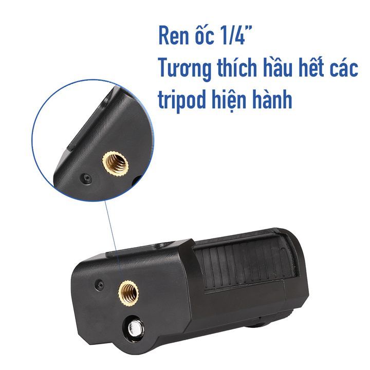 Bộ Giá Đỡ Điện Thoại + Đầu Nối Giá Đỡ Ba Chân 1/4 Inch + Ốc Vặn