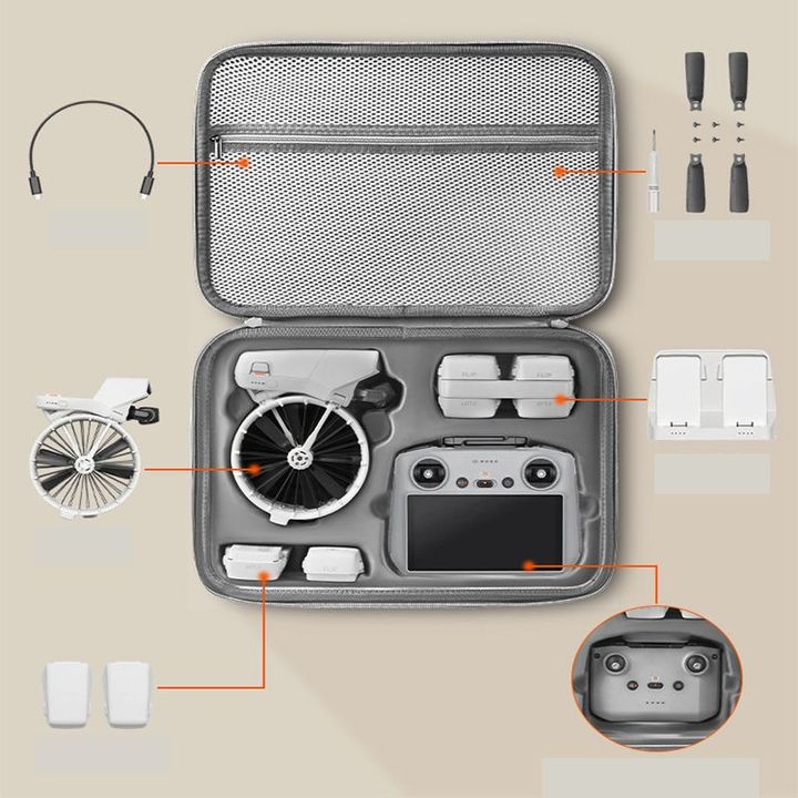 Túi đeo chống nước cho flycam DJI Flip bản combo có điều khiển và nhiều pin