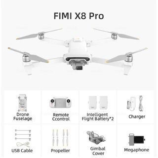 Combo Flycam Fimi X8 Pro cảm biến 3 chiều, camera 48MP bản có loa đàm thoại