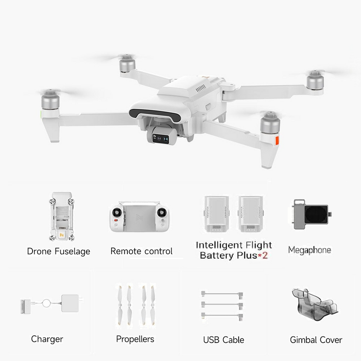 Combo Flycam Fimi X8 Tele Max - Bản combo có loa đàm thoại camera 4k60fps zoom 30X , Hỗ trợ bay 4G