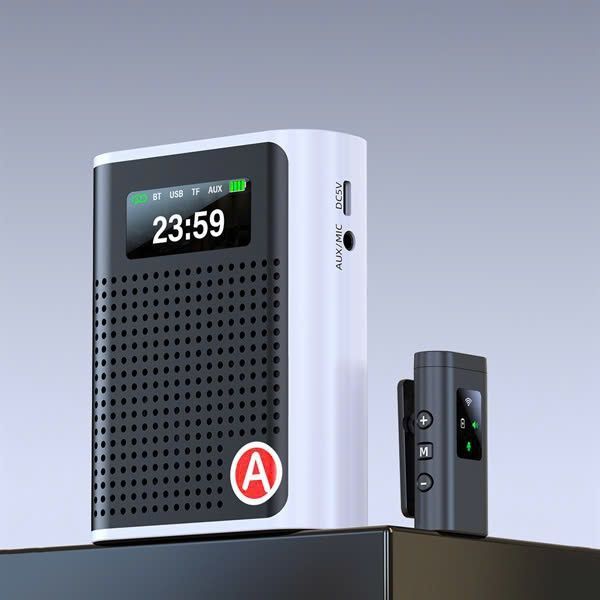 Bộ micro trợ giảng không dây S69 có Bluetooth cài áo kèm loa khuếch đại âm thanh chống hú