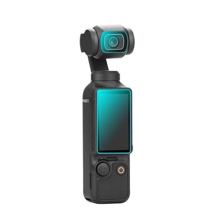Set 2 bộ kính cường lực cho DJI Osmo Pocket 3 - Bảo vệ màn hình và ống kính ( 2 bộ)