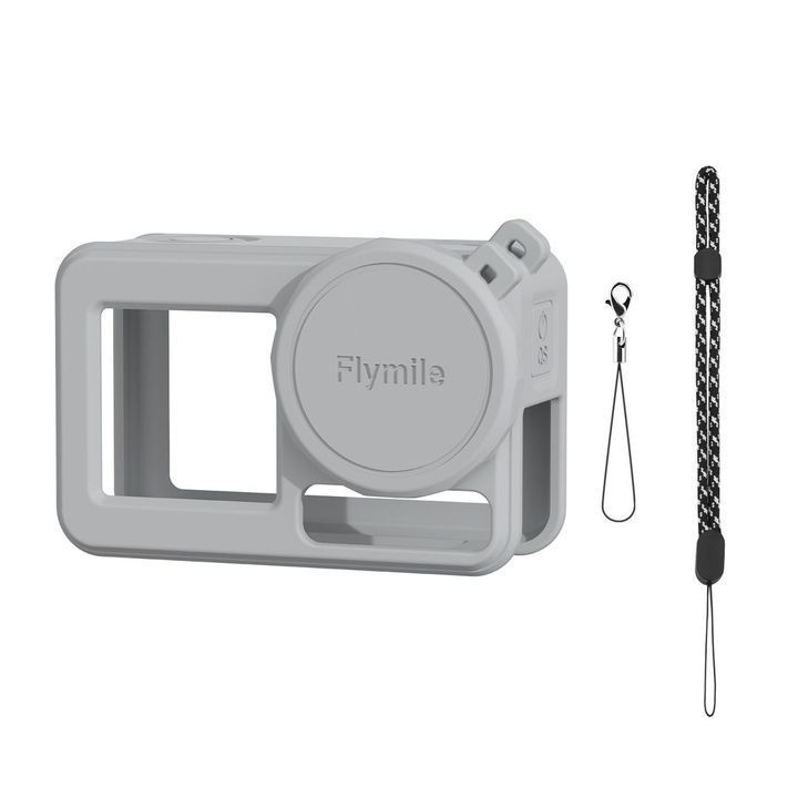 Vỏ silicon bảo vệ DJI Action 5 Pro tránh rơi rớt, trầy xước ống kinh