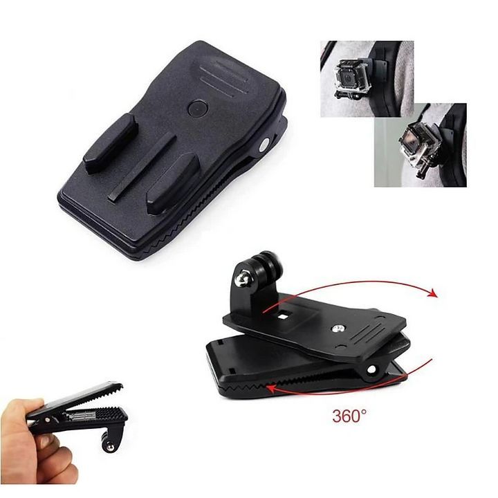 Kẹp Đa Năng Xoay 360 Độ Giữ Cho Action Camera GoPro/SJCAM/DJI Osmo Action/Yi Xiaomi, Điện Thoại