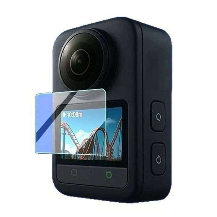 Set 2 kính cường lực trong suốt bảo vệ màn hình dành cho Camera DJI Osmo 360