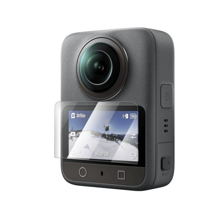 Set 2 kính cường lực trong suốt bảo vệ màn hình dành cho Camera DJI Osmo 360