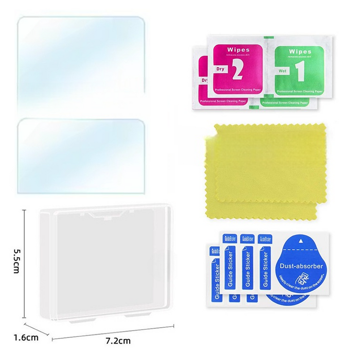 Set 2 kính cường lực trong suốt bảo vệ màn hình dành cho Camera DJI Osmo 360