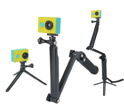 Gậy chụp hình 3 khúc cho camera Gopro, SJCAM, Yi xiaomi
