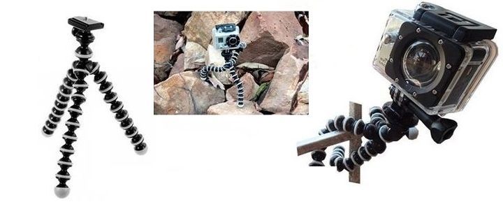 Giá đỡ chân đứng bạch tuộc size lớn 240x50x60 cho camera hành trình, điện thoại cho mọi địa hình